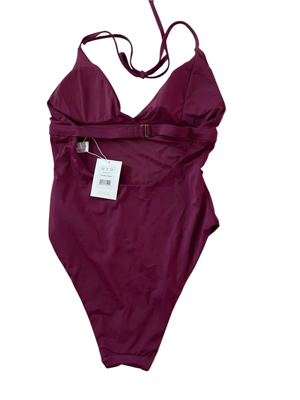 Andie Lagos One-Piece Swimsuit in Plum NWT